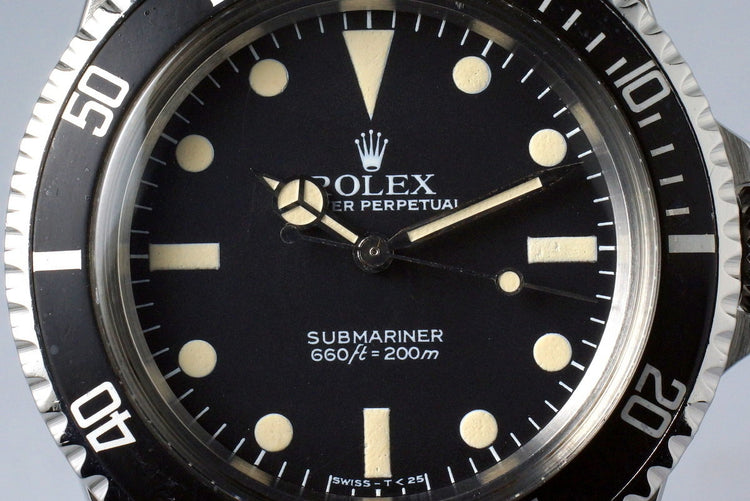 1984 Rolex Submariner 5513 Mark V Maxi Dial with Box and Papers