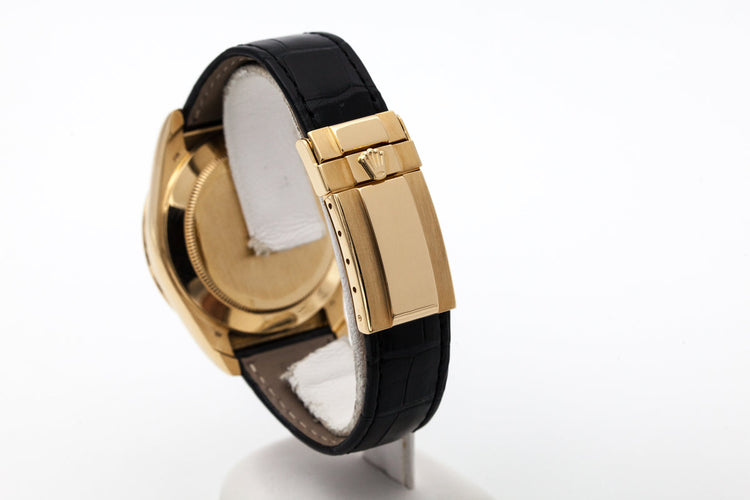 1999 Rolex YG Zenith Daytona 16518 Black Dial