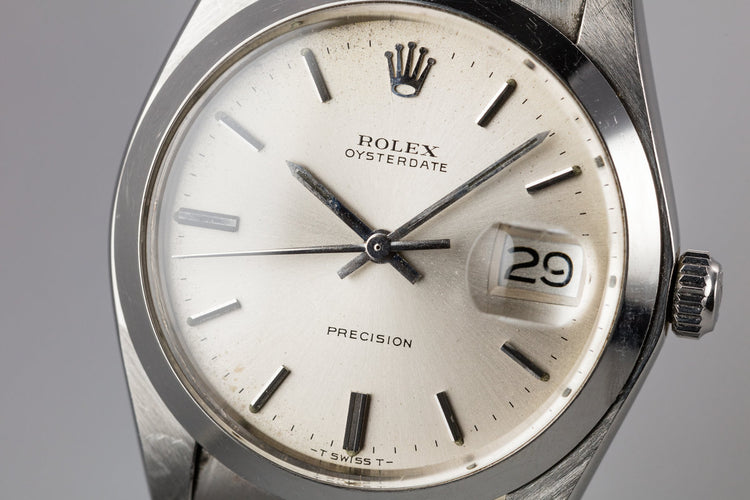 1973 Rolex OysterDate 6694 Silver Dial