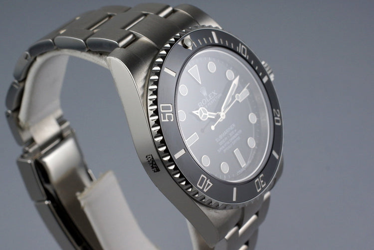2013 Rolex Submariner 114060 with Box and Papers MINT