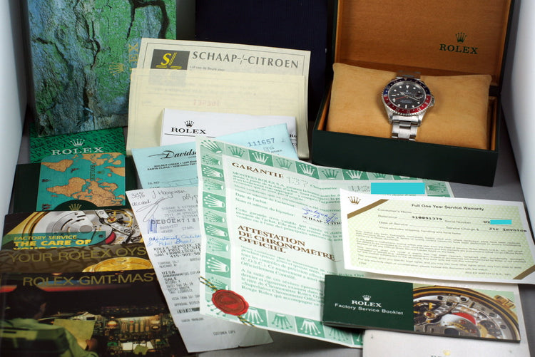 1997 Rolex GMT II 16710 with Box and Papers