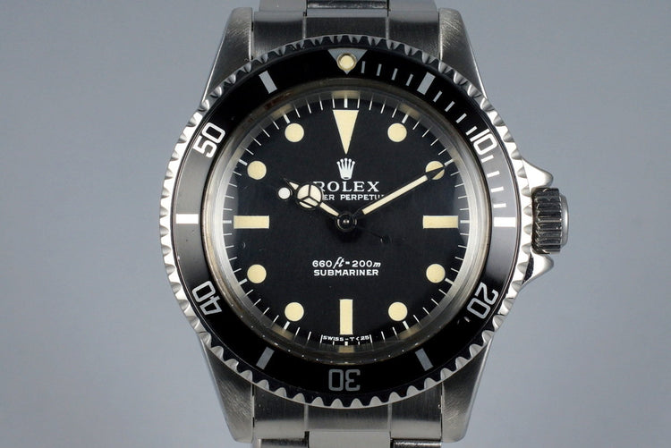 1970 Rolex Submariner 5513 with Serif Dial