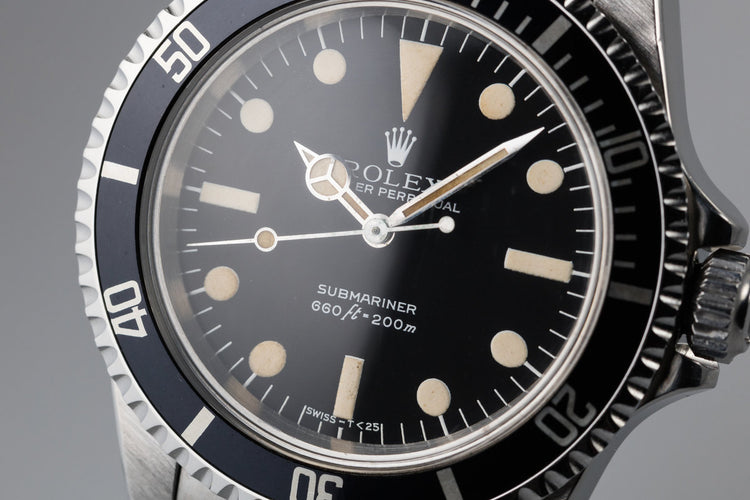 1981 Rolex Submariner 5513 MK III Maxi Dial