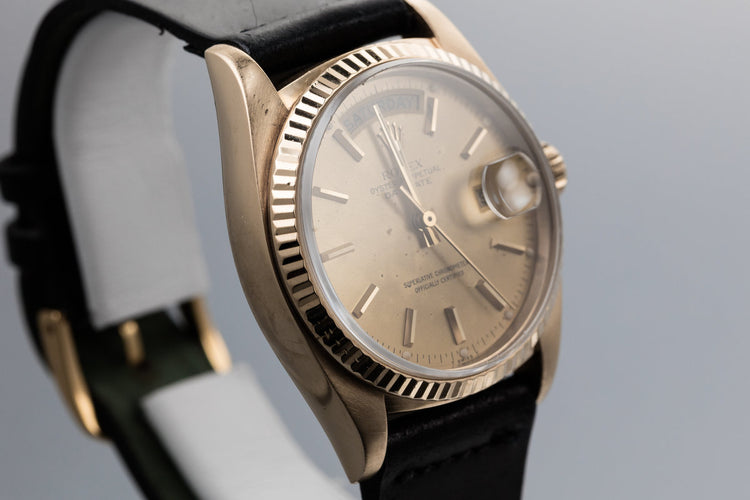 1980 Rolex 18K YG Day-Date 18038 with Hang Tags