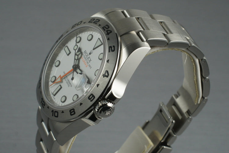 2011 Rolex Explorer II 216570 with Box and Papers