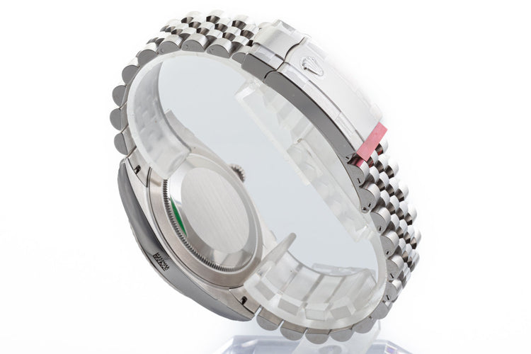 2022 Full Stickers Rolex Datejust 126334 41mm Azzurro Blue Roman Dial with Box & Card