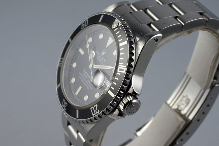 1991 Rolex Submariner 16610 with RCS Papers