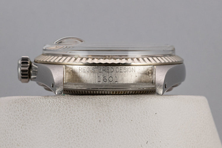 1968 Rolex DateJust 1601 No Lume Silver Dial