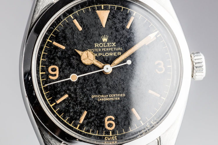 1958 Rolex Explorer 6610 Gilt Dial with "Night Sky" Patina