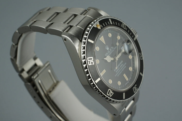 1988 Rolex Submariner 168000 with Box and Papers