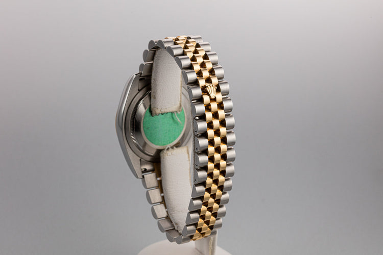 2003 Rolex Two-Tone DateJust 116223 Black Jubilee Arabic Dial with Box and Papers