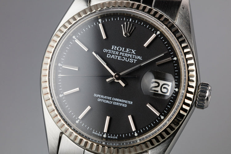 1970 Rolex DateJust 1601 with Black Service Dial