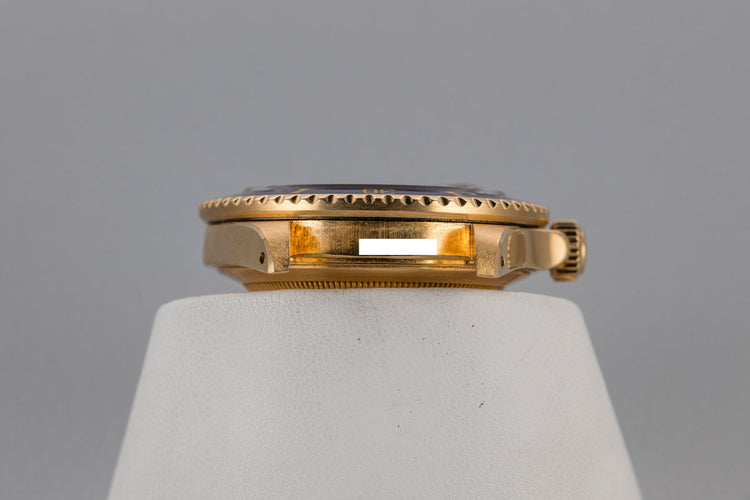 1980 Rolex 18K YG Submariner 16808 with Blue Nipple Dial