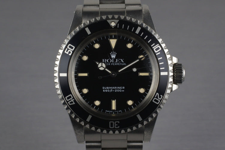 1991 Rolex Submariner 5513 very late E serial