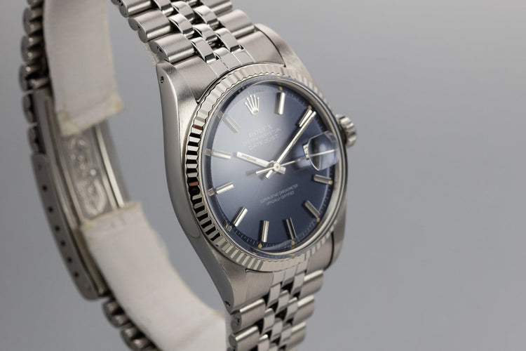 1972 Rolex DateJust 1601 Blue Dial