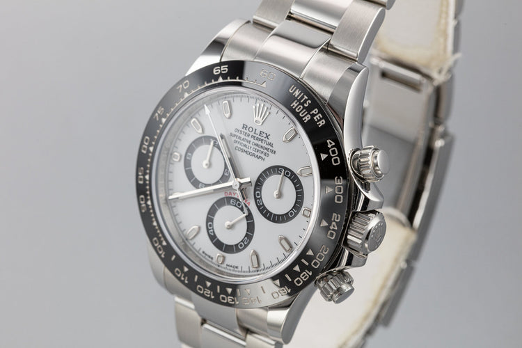 2019 Rolex Daytona 116500LN White Dial with Box and Papers