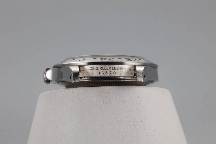 2002 Rolex Explorer II 16570 White Dial