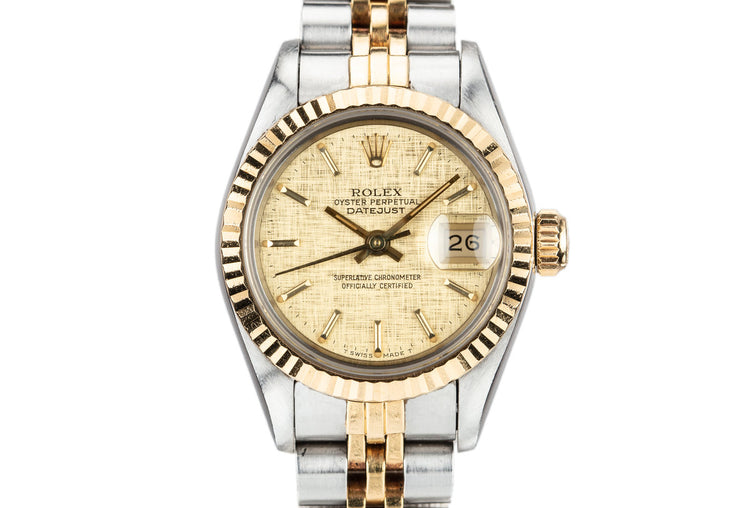 1986 Ladies Rolex Two-Tone DateJust 69173 with Box and papers