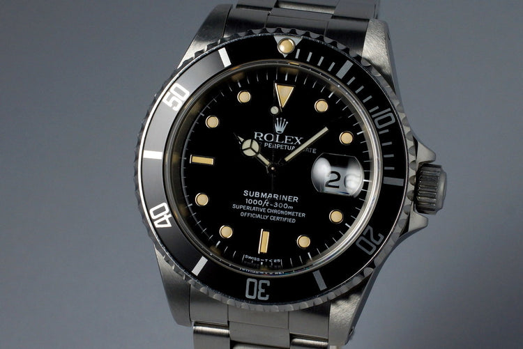 1989 Rolex Submariner 16610