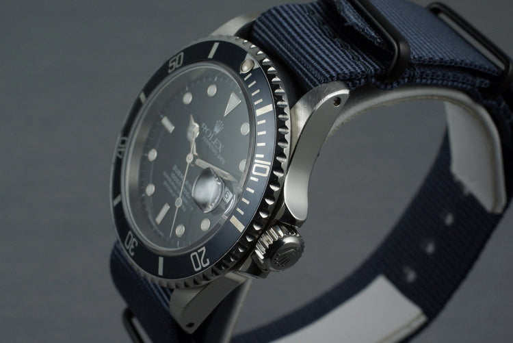 1991 Rolex Submariner 16610 with Navy Faded Bezel