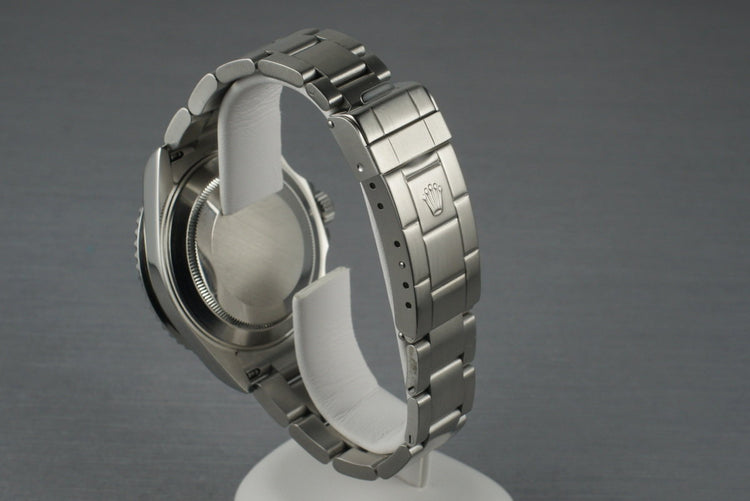 2005 Rolex Green Submariner 16610V with Box and Papers