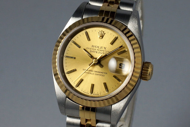1995 Rolex Ladies Two Tone DateJust 69173 with Box and Papers
