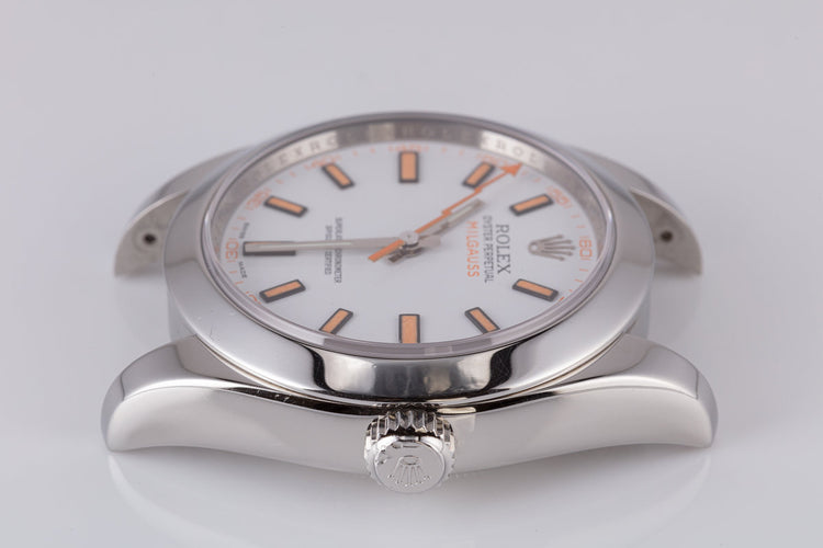 2009 Rolex Milgauss 116400 White Dial