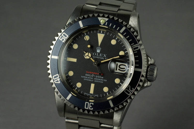 1971 Rolex Red Submariner 1680 Mark IV Dial