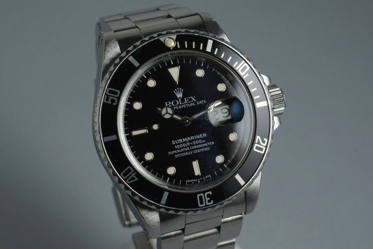 1988 Rolex Submariner 168000