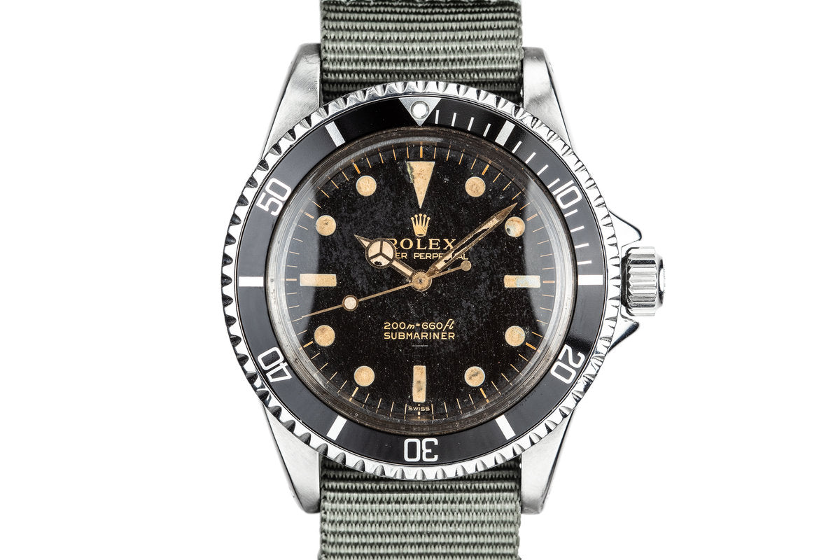 HQ Milton 1963 Rolex Submariner 5513 with SWISS Only Gilt