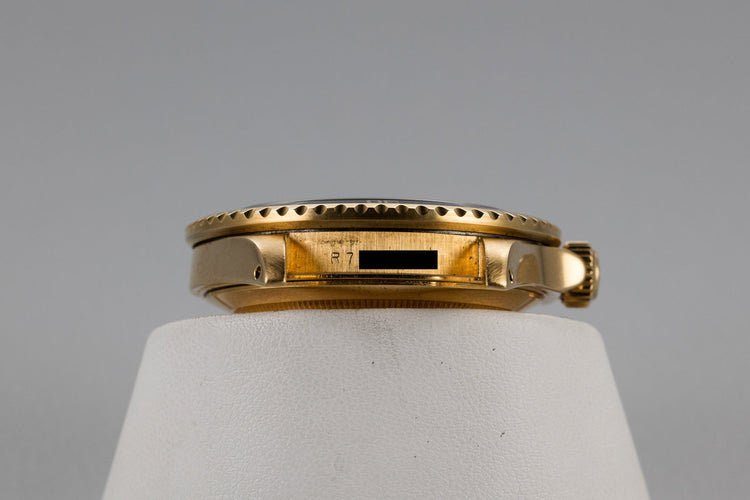 1988 Rolex 18K Gold Submariner 16808 Blue Nipple Dial with Box and Papers