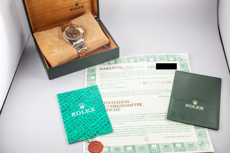 1995 Rolex Two Tone Zenith Daytona 16523 with Box and Papers