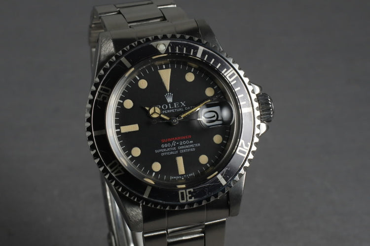 1971 Rolex Red Submariner 1680 Mark IV with current RSC papers