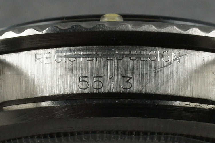 1963 Rolex Submariner 5513 Early PCG SWISS Underline Dial