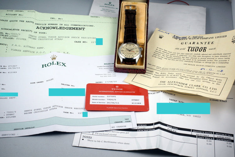 1958 Tudor Advisor 7926/0 with Box and RSC Papers