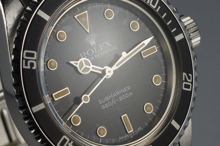 1985 Rolex Submariner 5513 with Box and Papers