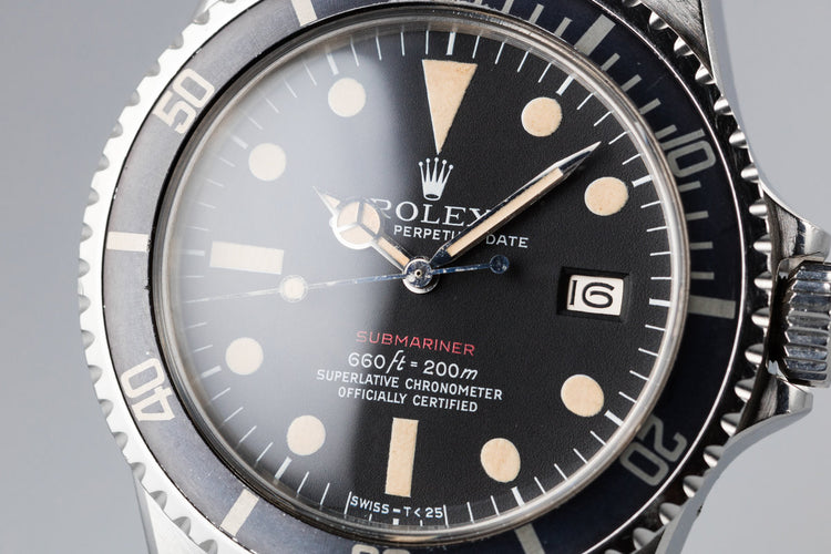 1972 Rolex Red Submariner 1680 with MK V Dial
