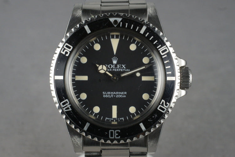 1984 Rolex Submariner 5513 Maxi Dial