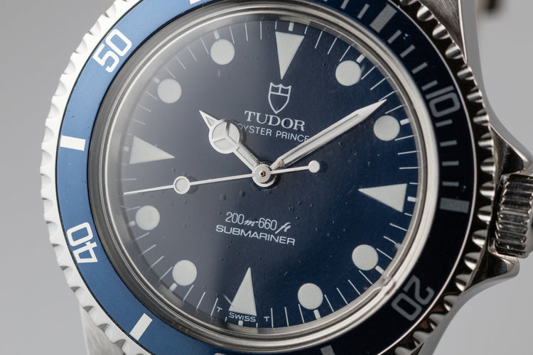 1985 Tudor Submariner 94010 Blue Dial