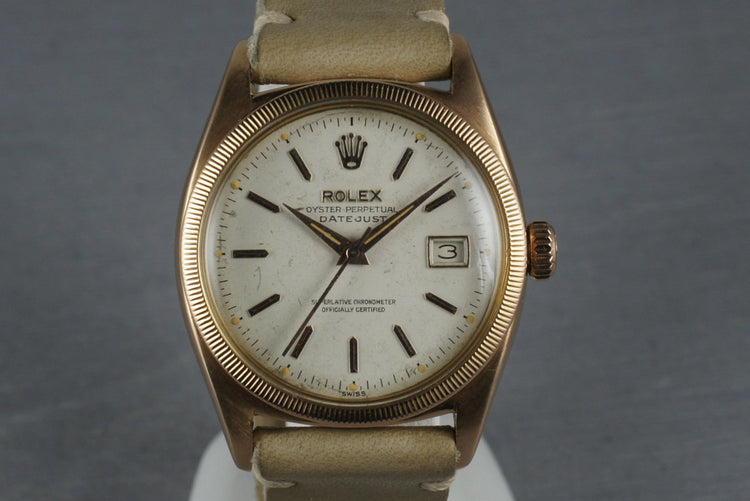 1954 Rolex 18K Rose Gold Datejust 6305