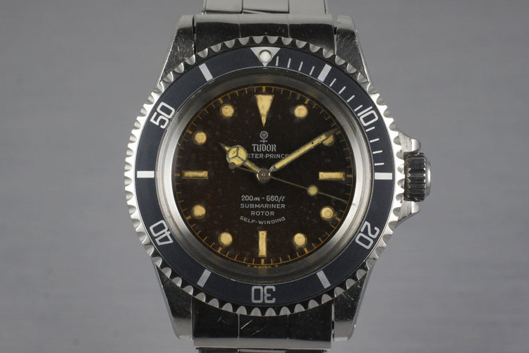 1965 Tudor Submariner 7928 Tropical Chapter Ring Dial with Box