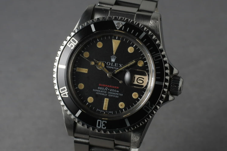 1972 Rolex Red Submariner 1680 Mark 4
