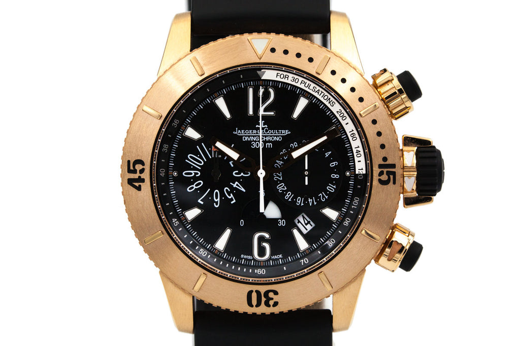 2015 Jaeger LeCoultre Rose Gold Diving Chrono Q1862640 with Box and Papers