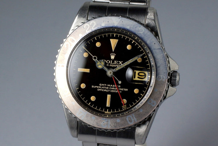 1961 Rolex GMT 1675 PCG Gilt Chapter Ring