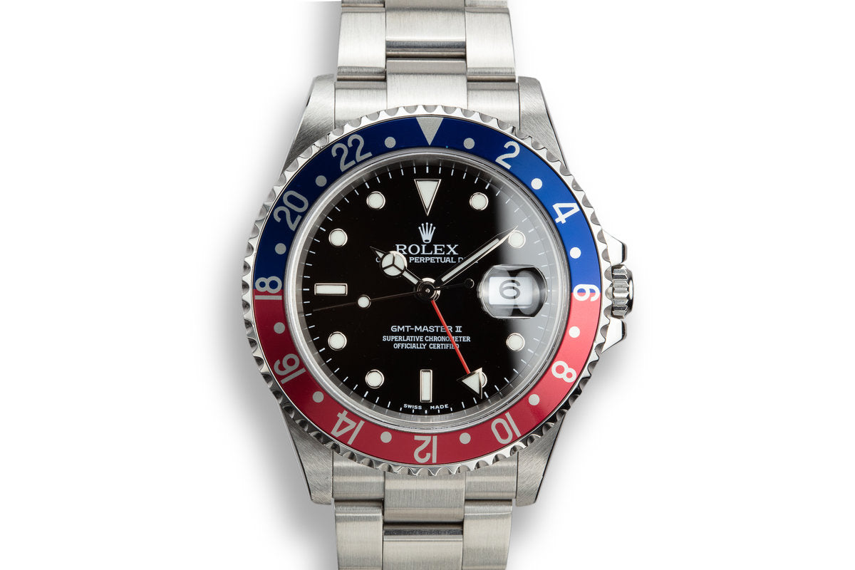 Rolex gmt master 2 pepsi 2005 Clearance