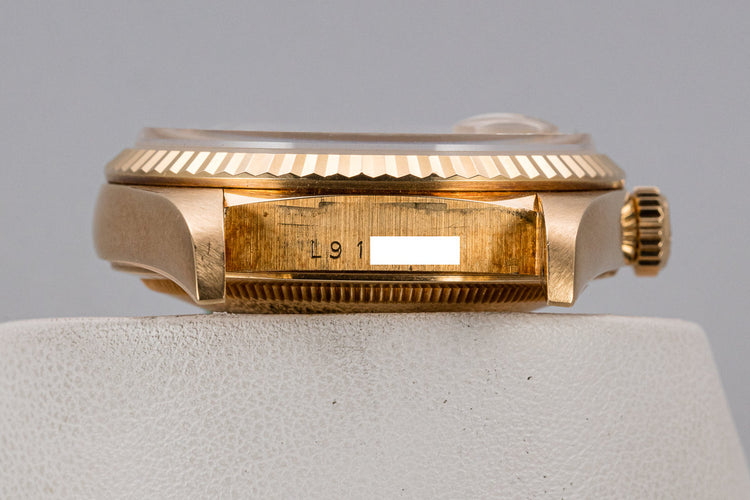 1989 Rolex 18K YG Day-Date 18238 Champagne Diamond Dial