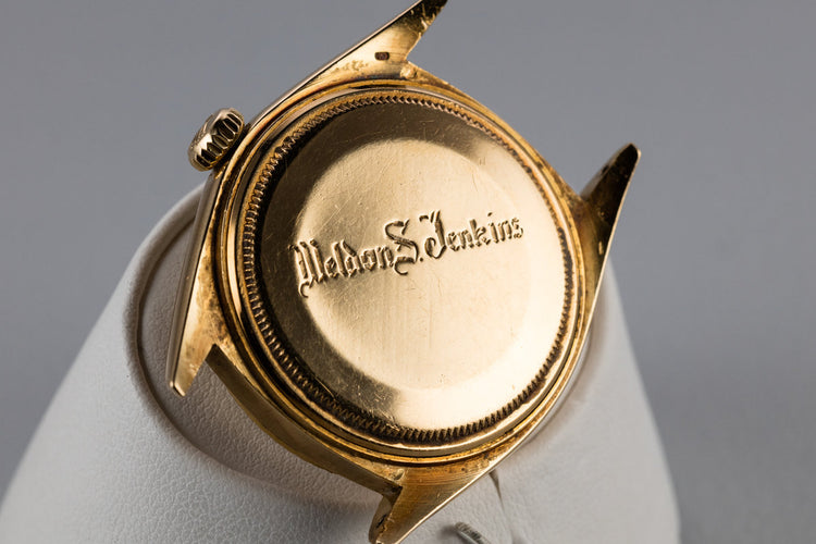 1969 Rolex 18K YG Day-Date 1803 Champagne Dial with Double Punch Papers and Box