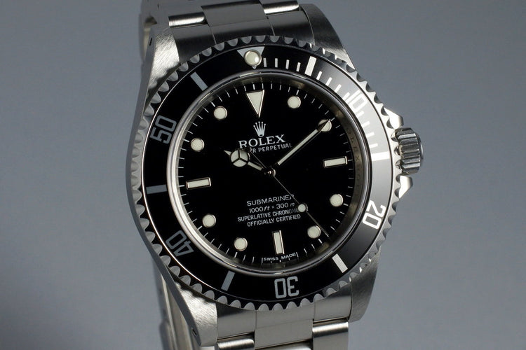 2010 Rolex Submariner 14060M with 4 Line Dial