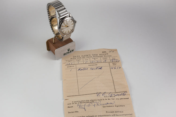1952 Rolex Oyster 6022 with Original PX Receipt