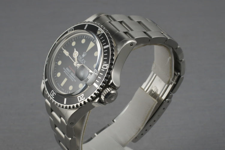 Rolex Red Submariner 1680 with Complete Box and Papers Set